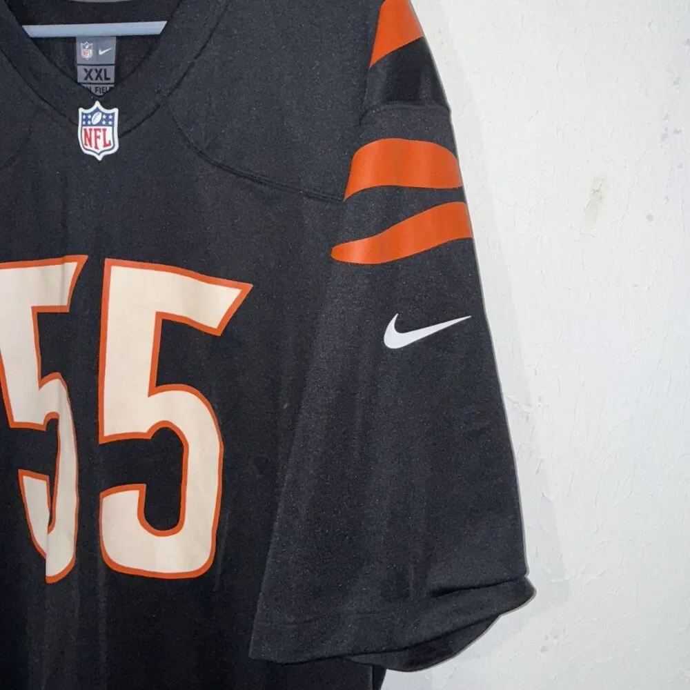Logan Wilson Cincinnati Bengals Nike Player Game Jersey Men's 2024 #55 Black New